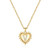 Heart Initial Necklaces for Women Girls 14K Gold Filled Handmade Dainty Pendant Letter V Heart Necklace Cubic Zirconia Gold Heart Initial Necklaces for Women Girls Jewelry