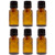 15 ml 12 fl oz Amber Glass Bottle with Euro Dropper 6 Pack