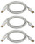 QVS DP-06-3PKW 3-Pack 6 DisplayPort Digital AV