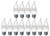 Set of 12 Dimmable LED Chandelier Bulbs with Medium Base 6.5-Watt 60 Watt Equivalent 12 Bulbs