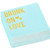 C.R. Gibson Blue and Gold Drunk On Love Beverage and Cocktail Napkins 40pc 5 W x 5 L
