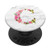WHITE MARBLE PHONE GRIP PINK LETTER C INITIAL - C LETTER C PopSockets Grip and Stand for Phones and Tablets