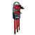 OEMTOOLS 24261 Long Magnetic Hex Ball End Key SAE Set, 9-Piece