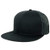 Armycrew Oversize XXL Blank Flatbill Mesh Snapback Cap - Black - 2XL