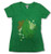 Majestic Boston Red Sox Womens Green V-Neck T-Shirt Medium 810