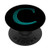 Teal and Cyan Letter C Monogram On Black PopSockets PopGrip Swappable Grip for Phones  and  Tablets