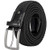 Drizzte Plus Size 63 Mens Stretch Belts Big and Tall Belt Black