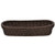 Wicker Bread Basket Dark Brown Oval - 15 14inchL x 7 58inchW x 3 34inchH