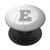 White Gray Volleyball Player Gift Initial Letter E Monogram PopSockets Grip and Stand for Phones and Tablets
