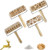 Christmas Embossing Pattern Wooden Rolling Pin with 3D Engraved Christmas Pattern Embossing Rolling Pin for Christmas Cookies Baking E