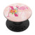 Flamingo Tropical Summer Pink Monogram Name Initial Letter N PopSockets PopGrip Swappable Grip for Phones  and  Tablets