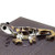 Sansukjai Lizard Miniature Figurines Animals Hand Blown Glass Art W22k Gold Trim Collectible Gift Decorate Clear Gold