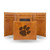 NCAA Rico Industries Laser Engraved Trifold Wallet Clemson Tigers