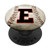 Letter E black and red on baseball monogram initial E PopSockets Grip and Stand for Phones and Tablets