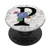 Chic Initial Monogram Letter P Black  and  White Marble PopSockets Grip and Stand for Phones and Tablets