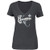 MLB Kansas City Royals Womens Curveball Short Sleeve V-Neck Tee X-Large Charcoal Heather
