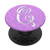 C Monogram Alphabet Capital Initial Letter Hearts PopSockets Grip and Stand for Phones and Tablets