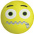 iscream X-Pressive! Emoji Zipped Lip 11" x 11" Microbead Accent Pillow