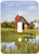 3dRose LLC lsp_41686_1 Painted Farm Scene with Red Barn N Pond Single Toggle Switch