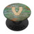 Vintage Tree Bark Nature Monogram Initial Letter V PopSockets Grip and Stand for Phones and Tablets