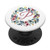 Flower Pink Blue White Monogram P Letter Initial Floral PopSockets Grip and Stand for Phones and Tablets