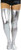 ToBeInStyle Womens Wet Look Thigh Highs - Silver - ML