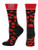 TCK NC State Wolfpack Womens Savage Socks RedBlack Medium
