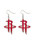 Aminco NBA Houston Rockets Logo Dangler Earrings
