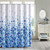 VISV Shower Curtain Waterproof Polyester Fabric Shower Curtain 72 x 72 Inch Machine Washable Shower Curtain with 12 Hooks for Bathroom - Blue Bubble