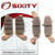 Sixity Front Rear Sintered Brake Pads 2013-2015 for Suzuki C90 Boulevard B.O.S.S. Set Full Kit VL 1500 BOSS BL3 BL4 BL5 Complete