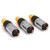 RJ45 Interface Waterproof sockets ConnectorPanel Mounting Shielded RJ45 IP65 Waterproof PCB Signal Panel Cat55e6 8P8C Connector Ethernet LAN Cable Connector 3PACK