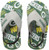 FOCO NFL Green Bay Packers MULTI LOGO FLIP FLOP W ELASTIC BACKGREEN BAY PACKERS MULTI LOGO FLIP FLOP W ELASTIC BACK - YOUTH 4-7 LARGE Team Color L
