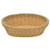 Wicker Bread Basket Light Beige Oval - 9 34inchL x 7 12inchW x 2 34inchH