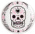Pink Sugar Skull Plate from Sourpuss