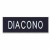 Badge Spanish - DIACONO Deacon - Black Engraved wpin back - Package of 1