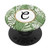 Tropical Letter C Monogram Green Leaf pattern Hawaii Jungle PopSockets Grip and Stand for Phones and Tablets