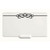 HUBERT Write On Wipe Off Tag with Black Scroll Imprint Plastic Heat Resistant - 2inchH x 3 12inchL