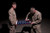 Posterazzi PSTTMO100521M U.S. Marines fold the American Flag on a military base in Northern Afghanistan Poster Print 17 x 11
