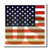 3dRose LLC Unites States American Flag with Us Watermark 6 by 6-Inch Iron on Heat Transfer for White Material