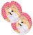 Caroline's Treasures Chihuahua Hearts Love & Valentine's Day Portrait Set of 2 Cup Holder Car Coasters SS4473CARC, 2.56, Multicolor