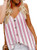 USUASID Womens Sleeveless V Neck Strappy Cami Tank Top Casual Button Down Shirt Blouses