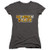 Kennesaw State University Official Tie-Dye Juniors Sheer Fitted V-Neck T Shirt Charcoal Medium