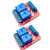 Hailege 2pcs DC 12V 2 Channel Relay Module with Isolated Optocoupler High and Low Level HL Level Trigger Module Triggered by DC 12V