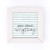 P. Graham Dunn Pray About Everything Blue Stripe 5 x 5 Pine Wood White Framed Art Sign