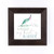 P. Graham Dunn Piece of My Heart Peacock Feather 5 x 5 Pine Wood Stormy Framed Art Sign