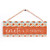 P. Graham Dunn Amate A Ti Mismo Floral Orange 10 x 3.375 Pine Wood Decorative String Sign