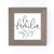 P. Graham Dunn La Familia Classic White 5 x 5 Pine Wood Decorative Driftwood Framed Art Sign