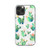 FancyCase Compatible with iPhone 12 Pro 6.1inch-Flower Pattern Soft Silicone Protective Transparent iPhone 12 Pro Case Cactus wFlowers