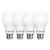 JULLISON Dusk to Dawn Photonic Sensor A19 LED Light Bulb 120V 9W Indoor  and  Outdoor Auto On Off 60 Watt Equivalent 800 Lumens UL  and  FCC E26 Warm White 3000K Pack of 4