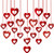 Valentines Day DecorationsValentines Day BannersValentines Day Glitter Heart Swirl Hanging Decoration- Bridal Shower Engagement WeddingBirthday Party Decorations